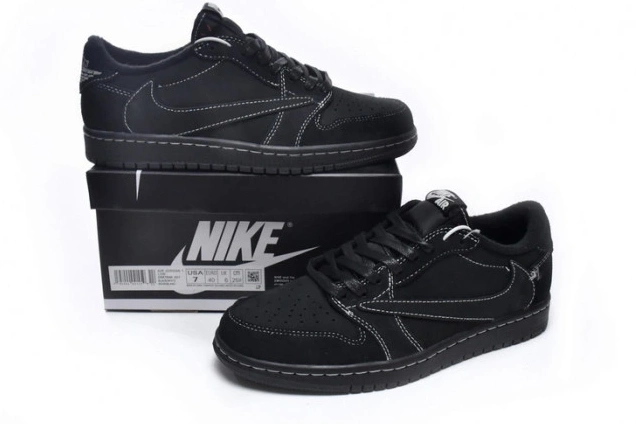Cheap DM7866-001 x OG Low 1 Black Air Travis Phantom Jordan Scott 0709